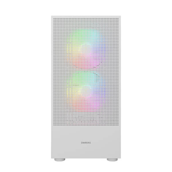 Gamdias Talos E3 Mesh Elite ARGB White E-ATX Mid Tower Case