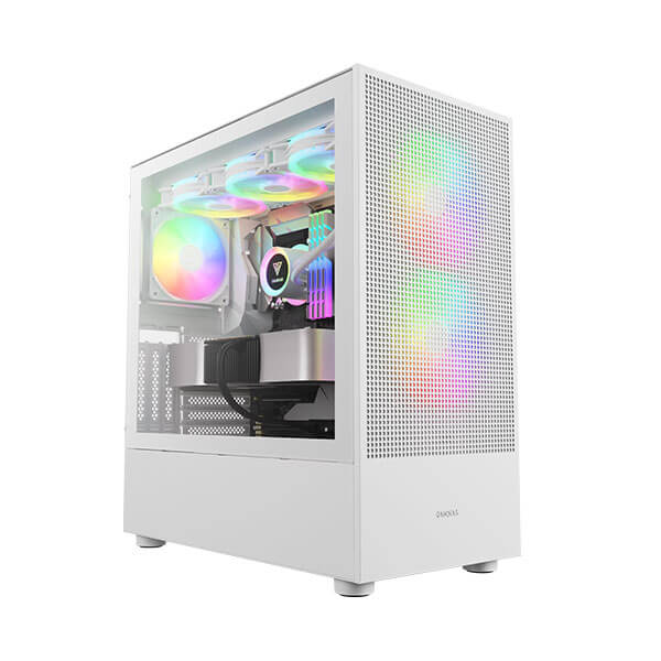 Gamdias Talos E3 Mesh Elite ARGB White E-ATX Mid Tower Case