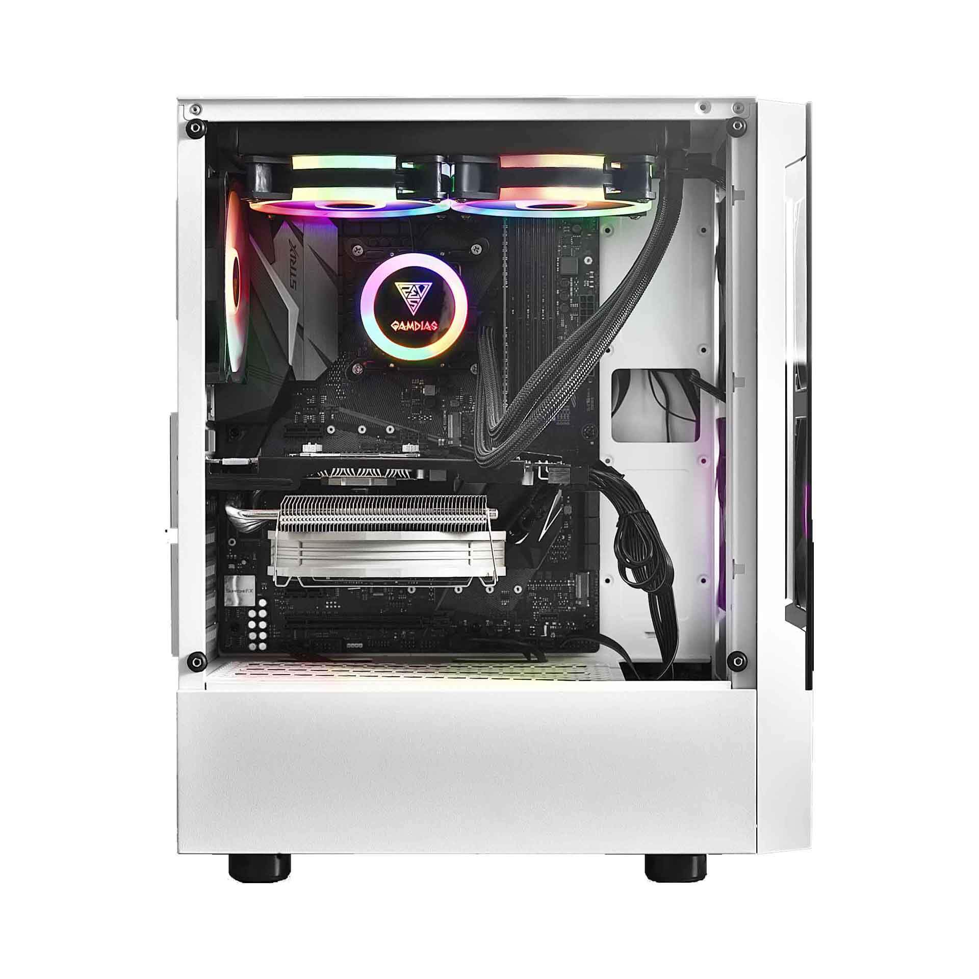 Gamdias Talos E3 WH ARGB White ATX Mid Tower Case