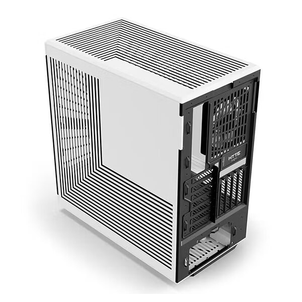 Hyte Y40 TG Black and White ATX Mid Tower Case