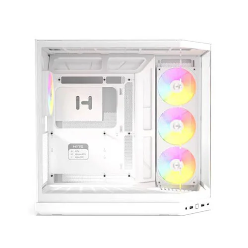 Hyte Y50 RGB E-ATX White Mid Tower Case
