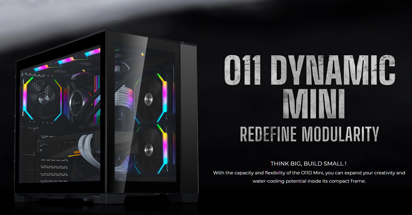 Lian Li O11-Dynamic-Mini | ATX - Mid Tower Cabinet (Black)