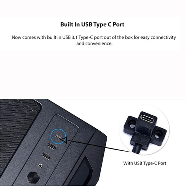 Lian Li Lancool II Mesh RGB Cabinet With USB Type-C (Black)