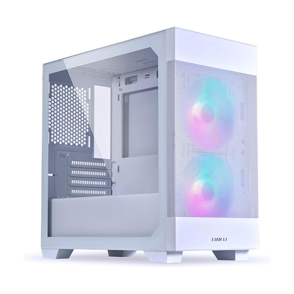 Lian Li Lancool 205M Mesh Snow ARGB (M-ATX) Mini Tower Cabinet (White)