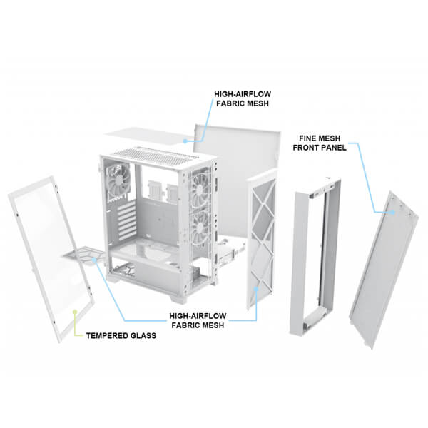 Montech AIR 1000 Lite White ATX Mid Tower Case