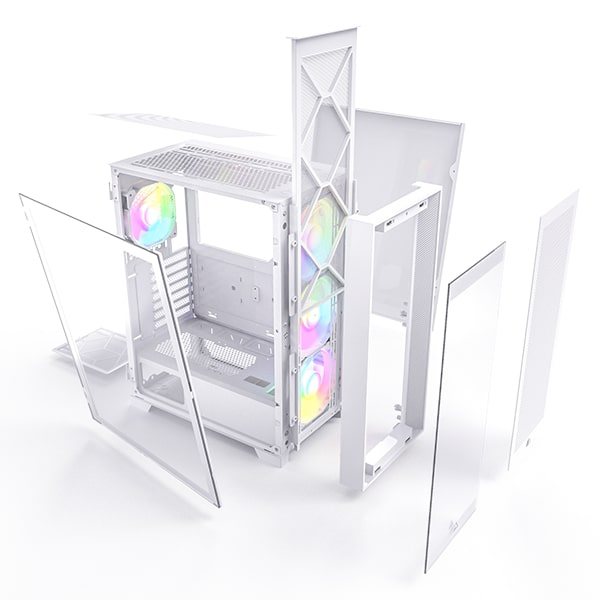 Montech AIR 1000 Premium ARGB White ATX Mid Tower Case