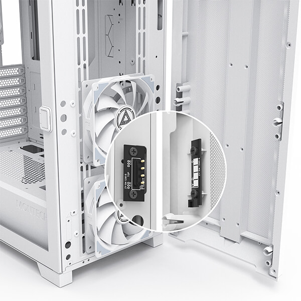 Montech Sky One Lite Mesh ARGB White ATX Mid Tower Case