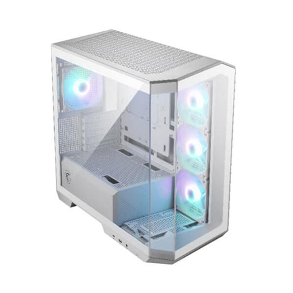 MSI MAG PANO M100R PZ ARGB White M-ATX Mid Tower Case
