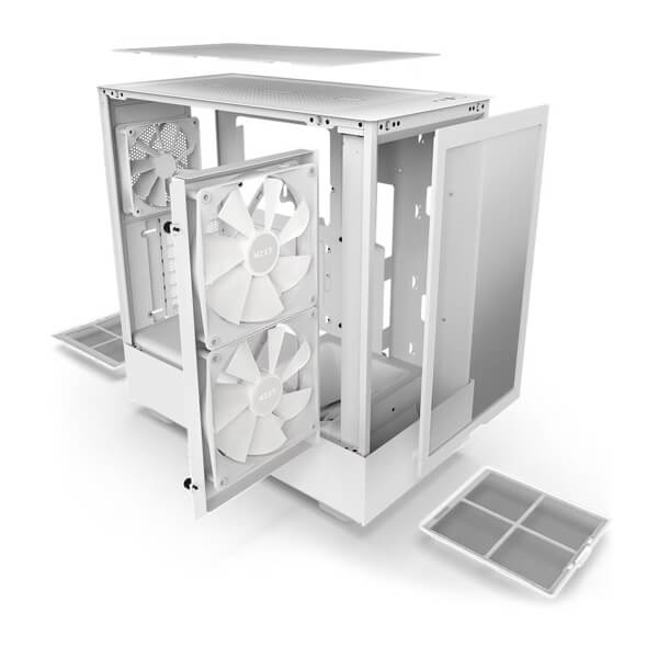 Nzxt H5 Flow RGB White ATX Mid Tower Case