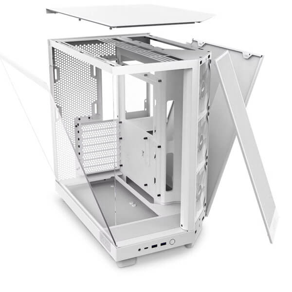 Nzxt H6 Flow RGB White ATX Mid Tower Case
