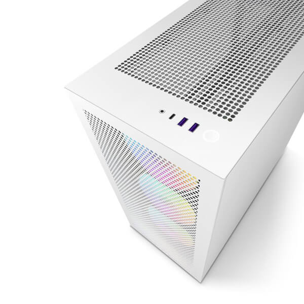 Nzxt H7 Flow RGB White ATX Mid Tower Case