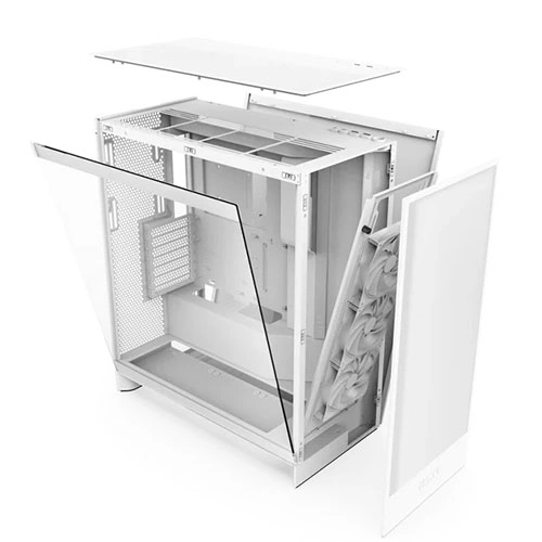 NZXT H7 Flow White 2024 Edition E-ATX Mid Tower Case