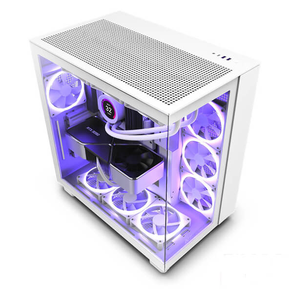 Nzxt H9 Flow White ATX Mid Tower Case