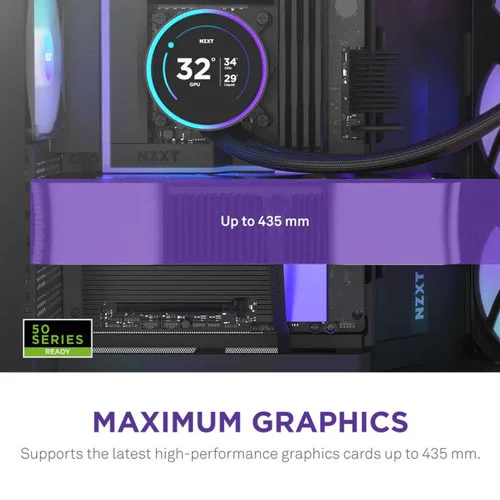 Nzxt H9 Flow RGB Plus 2025 Edition E-ATX Mid Tower Case