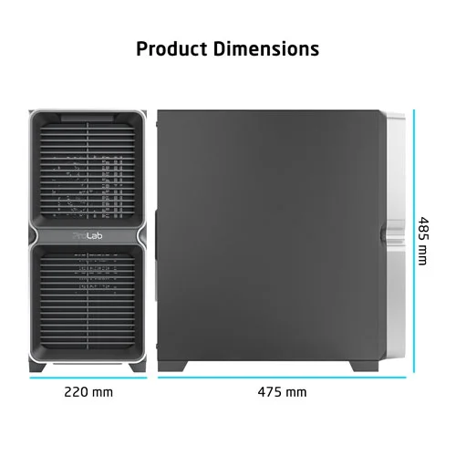 ProLab Design AI828 Mid Tower Workstation PC Case
