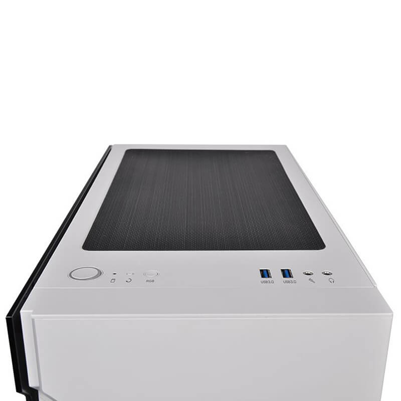 Thermaltake H200 TG Snow RGB (White)