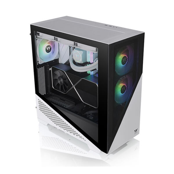 Thermaltake Divider 370 TG White ARGB E-ATX Mid Tower Case