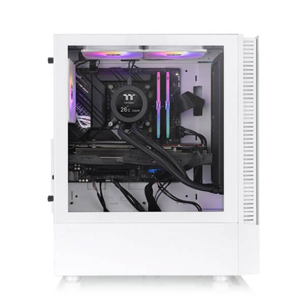 Thermaltake View 200 TG ARGB Snow (ATX) Mid Tower Cabinet (White)