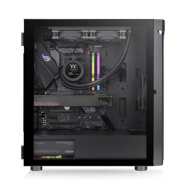 Thermaltake H590 TG ARGB (E-ATX) Mid Tower Cabinet (Black)