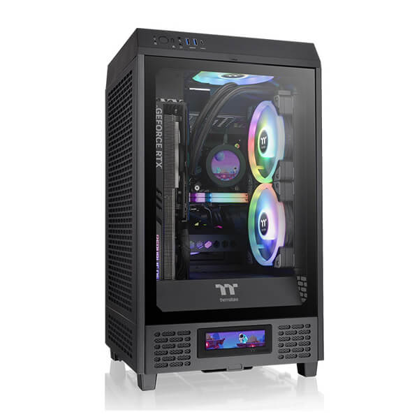 Thermaltake The Tower 200 Mini (M-ITX) Mini Tower Cabinet (Black)