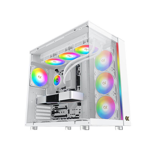 Xigmatek Aqua Ultra Arctic ARGB White E-ATX Mid Tower Case