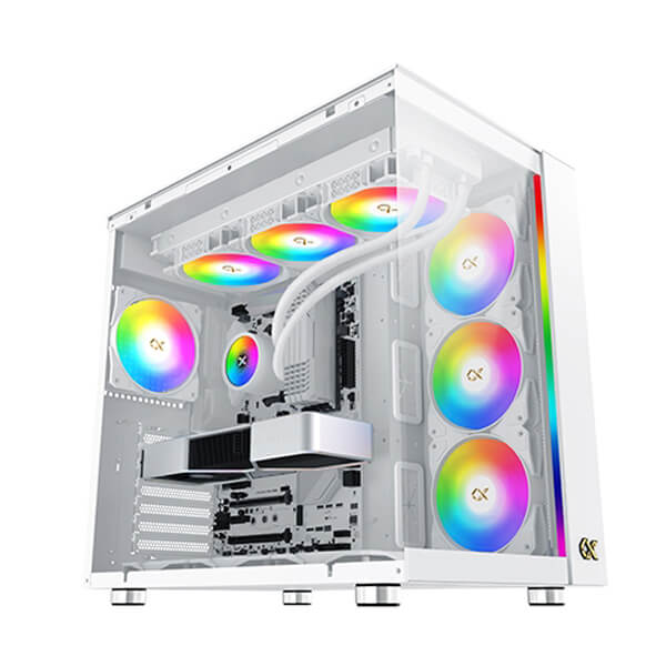 Xigmatek Aqua Ultra Air Arctic ARGB White E-ATX Mid Tower Case