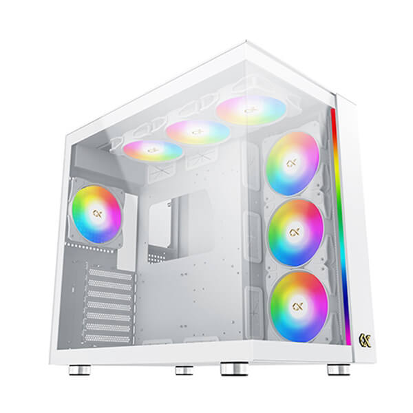 Xigmatek Aqua Ultra Air Arctic ARGB White E-ATX Mid Tower Case