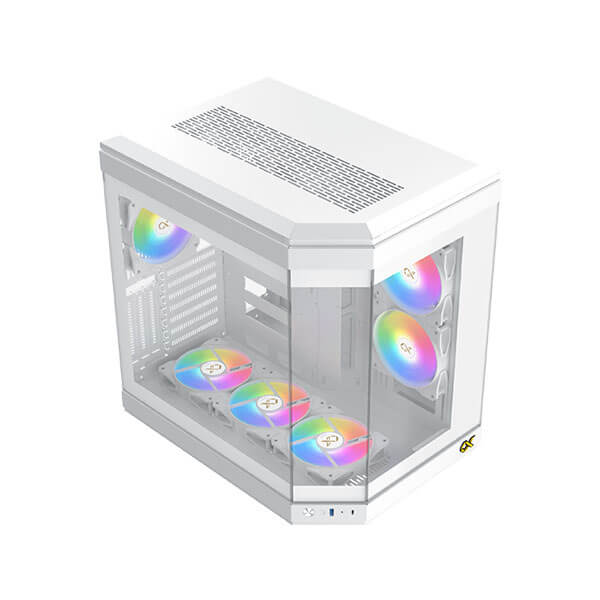 Xigmatek Cubi Arctic (E-ATX) Mid Tower Cabinet (White)