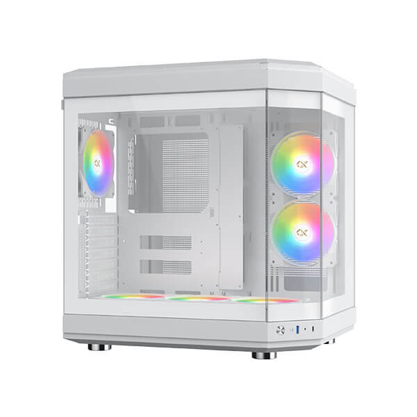 Xigmatek Cubi Arctic (E-ATX) Mid Tower Cabinet (White)