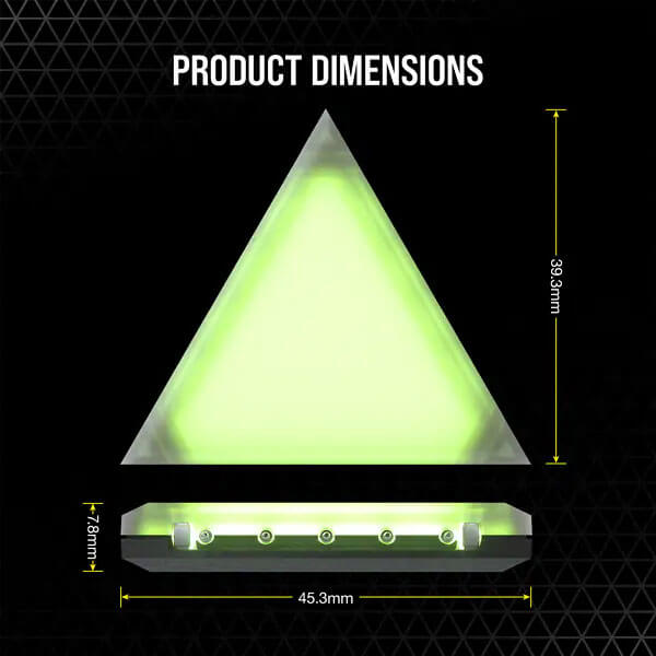 Corsair iCUE LC100 Mini Triangle Case Accent RGB Lighting Panels (9x Tile Expansion Kit)