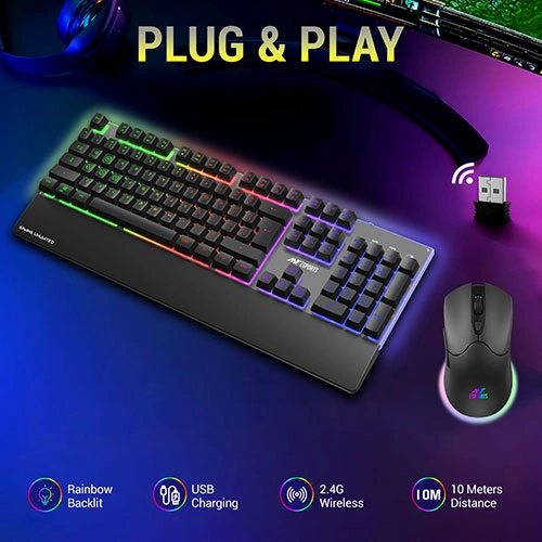 Ant Esports KM550 Pro Wireless Keyboard and Mouse Combo