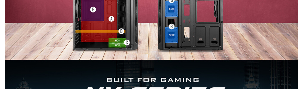Antec NX1145 Mid Tower Gaming Cabinet with Atom 450W PSU/SMPS Antec NX1145 Mid Tower Gaming Cabinet with Atom 450W PSU/SMPS