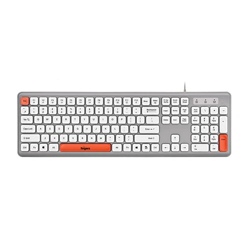 Fingers Velvet Combo C4 Rangeela Series Pearl Grey and White Keyboard and Mouse