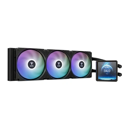 Gamdias AURA GL360 LCD ARGB CPU Liquid Cooler
