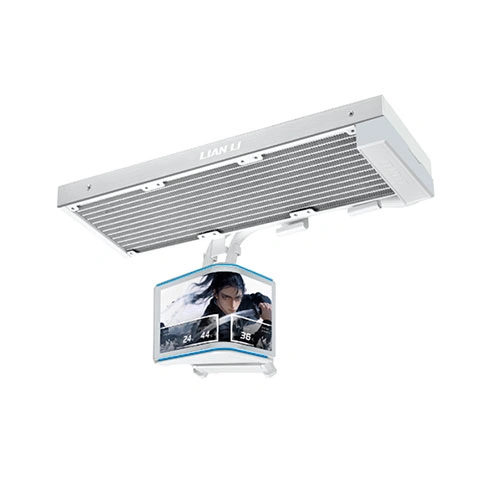 Lian Li Hydroshift II OLED Curved 360 Fanless White CPU Liquid Cooler With 6.67 inch LCD Display