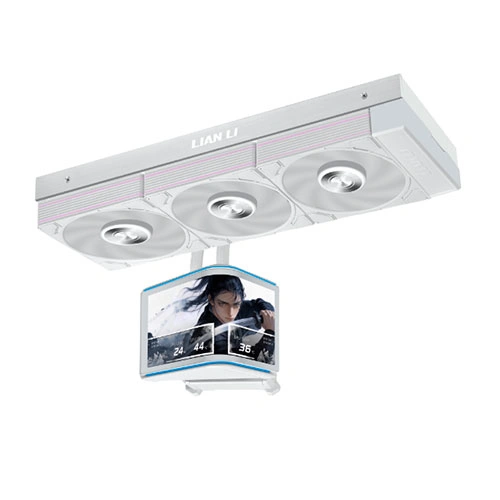 Lian Li Hydroshift II OLED Curved 360P28 ARGB White CPU Liquid Cooler