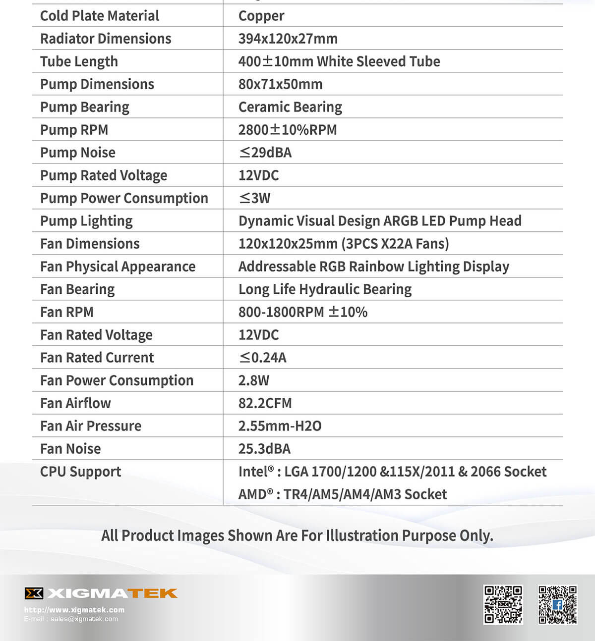 xigmatek cpu cooler 360 White 