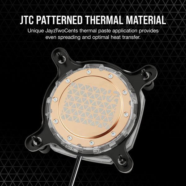 CORSAIR Hydro X Series XC8 RGB PRO CPU Water Block (1700/1200/AM5/AM4) - JayzTwoCents Edition