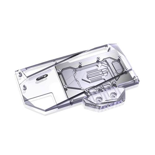 Bykski ARGB GPU Water Block With Backplate For Gigabyte Aorus RTX 3090 And RTX 3080 Xtreme - Clear Acrylic (N-GV3090AORUSXE-X)