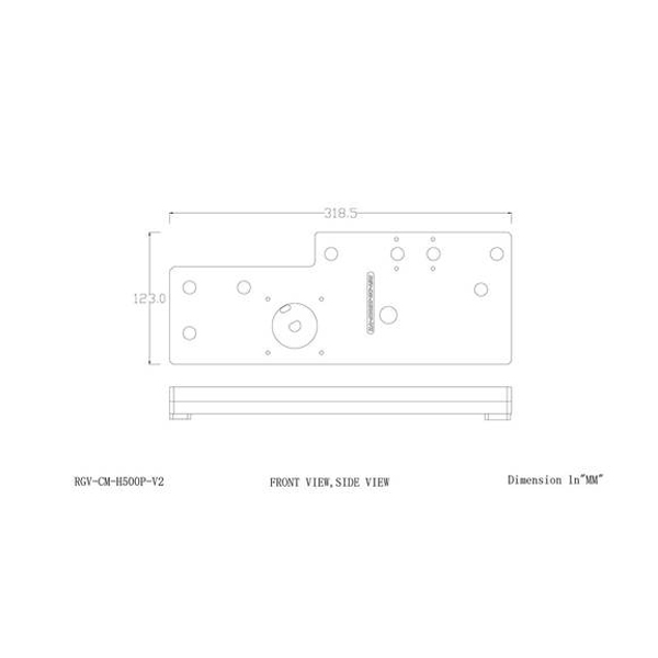 Bykski ARGB Distro Plate For Cooler Master MasterCase H500P (RGV-CM-H500-V2) And DDC Pump (B-PMD3-COV)