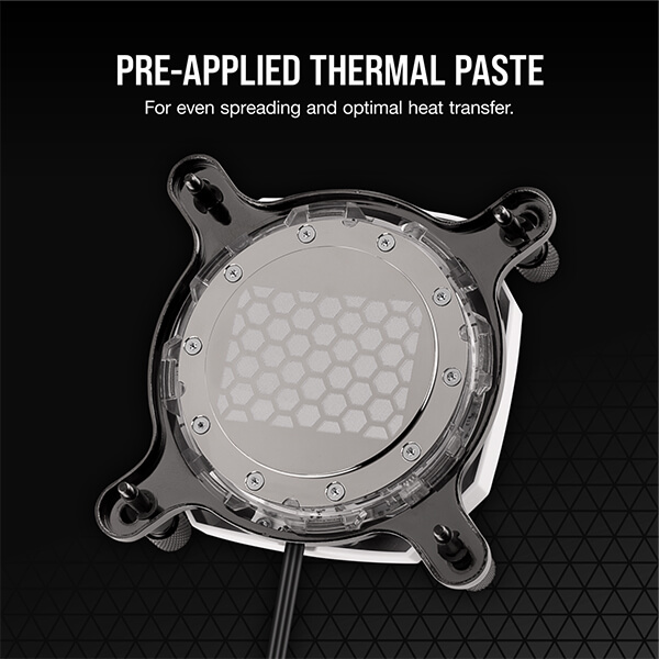 CORSAIR Hydro X Series XC7 RGB CPU Water Block (1200/AM4) – White