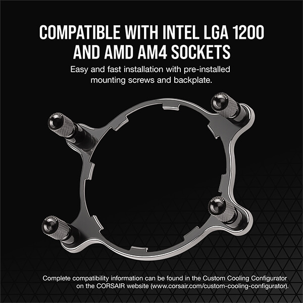 CORSAIR Hydro X Series XC7 RGB CPU Water Block (1200/AM4) – White