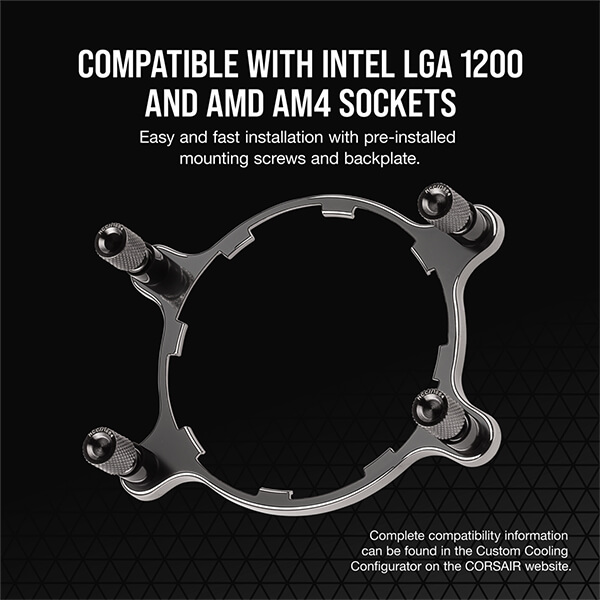 CORSAIR Hydro X Series XC7 RGB CPU Water Block (1200/AM4) – Silver