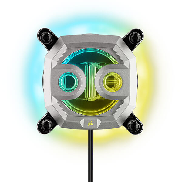 CORSAIR Hydro X Series XC9 RGB CPU Water Block (2066/sTRX4) &ndash; Silver