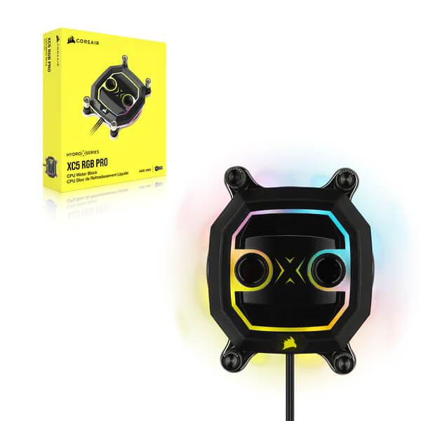 CORSAIR Hydro X Series XC5 RGB PRO CPU Water Block (AM5/AM4) - Black