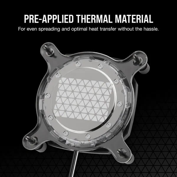 CORSAIR Hydro X Series XC7 RGB PRO CPU Water Block (1700/1200/AM5/AM4) - Black