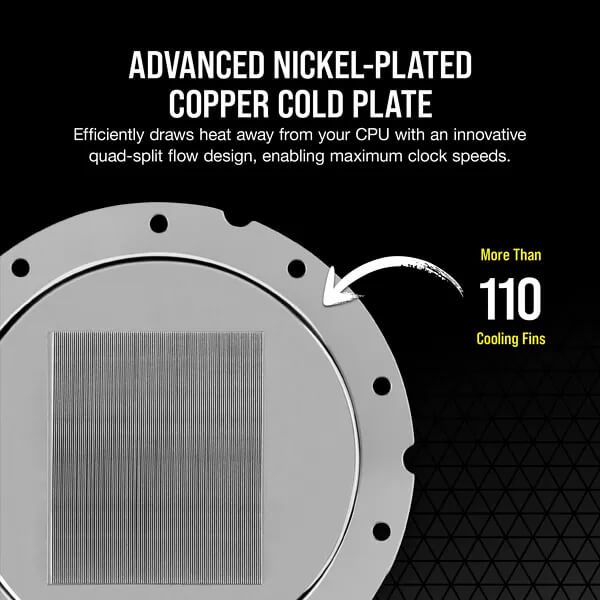 CORSAIR Hydro X Series XC7 RGB PRO CPU Water Block (1700/1200/AM5/AM4) - Silver