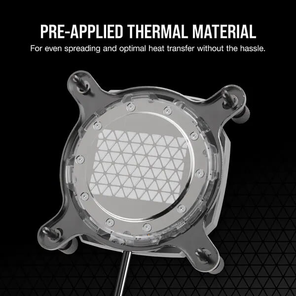 CORSAIR Hydro X Series XC7 RGB PRO CPU Water Block (1700/1200/AM5/AM4) - Silver