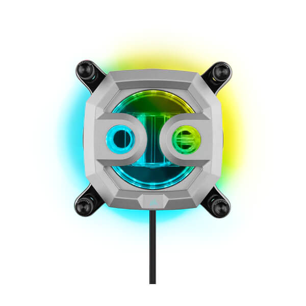 CORSAIR Hydro X Series XC7 RGB PRO CPU Water Block (1700/1200/AM5/AM4) - Silver