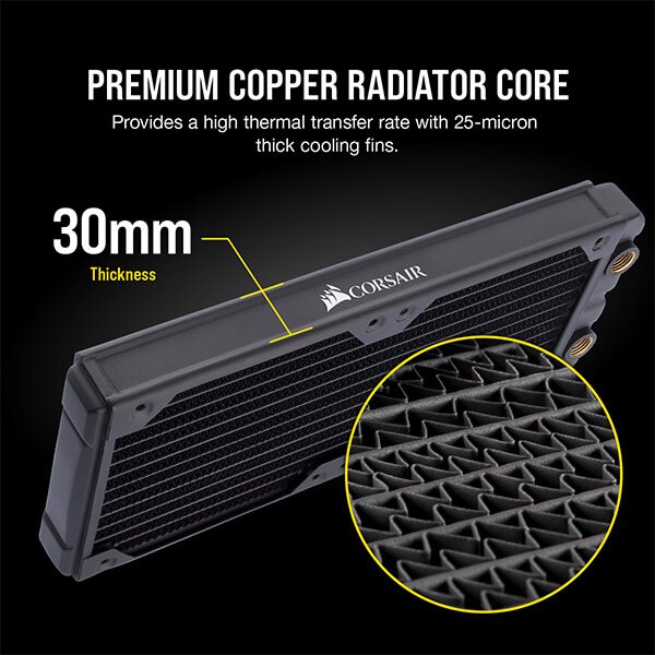 CORSAIR Hydro X Series XR5 240mm Water Cooling Radiator